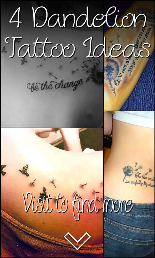 4 Dandelion Tattoo Ideas