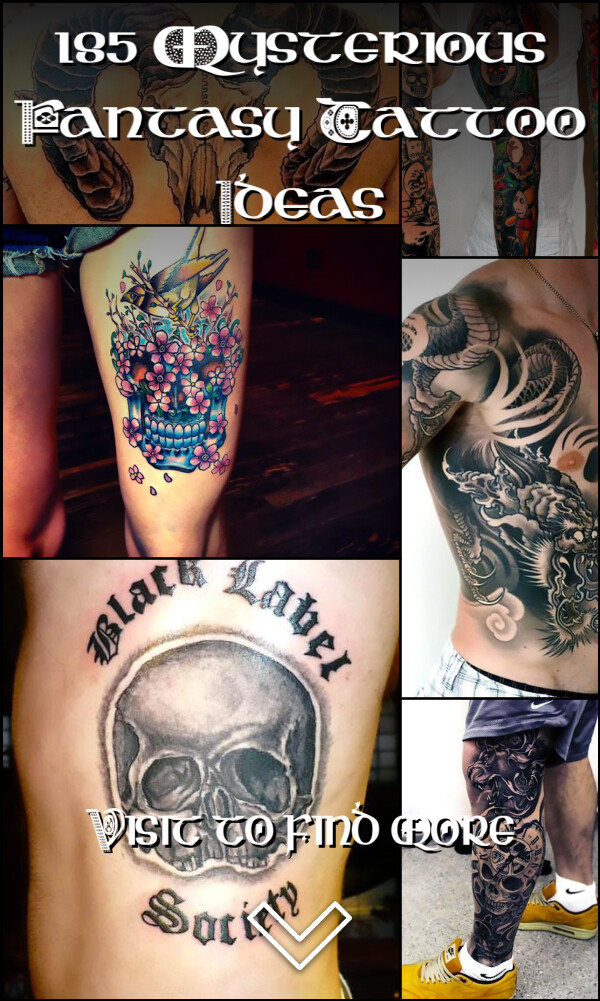 185 Mysterious Fantasy Tattoo Ideas