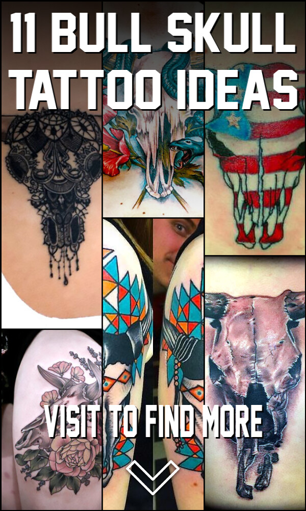 11 Bull Skull Tattoo Ideas