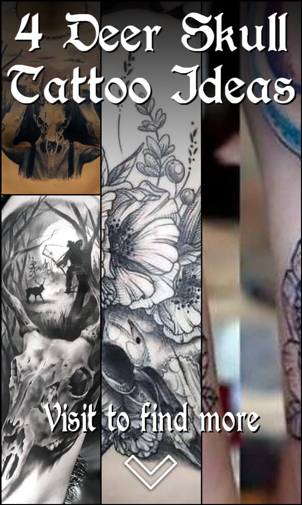 4 Deer Skull Tattoo Ideas