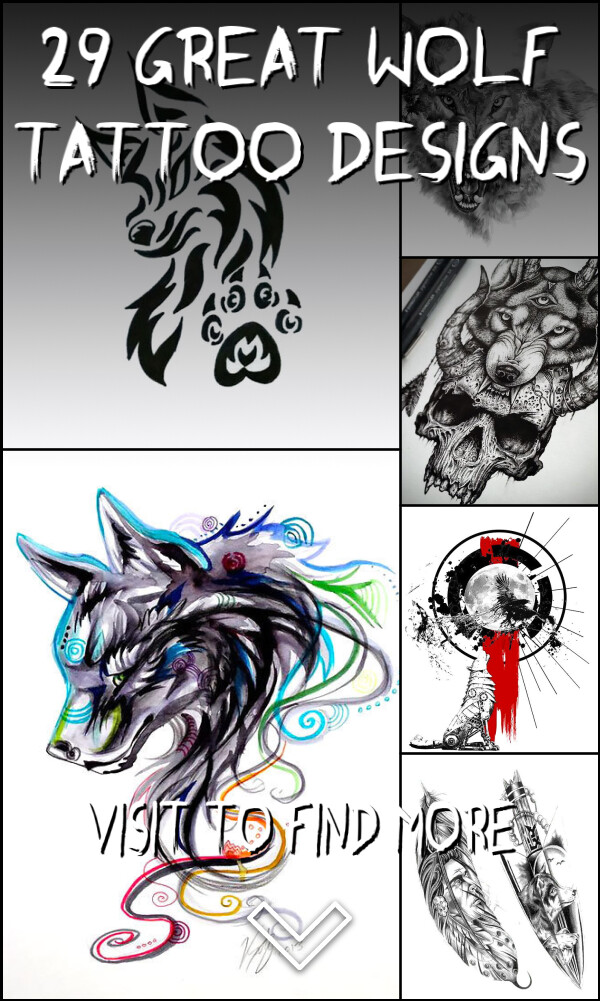 29 Great Wolf Tattoo Designs