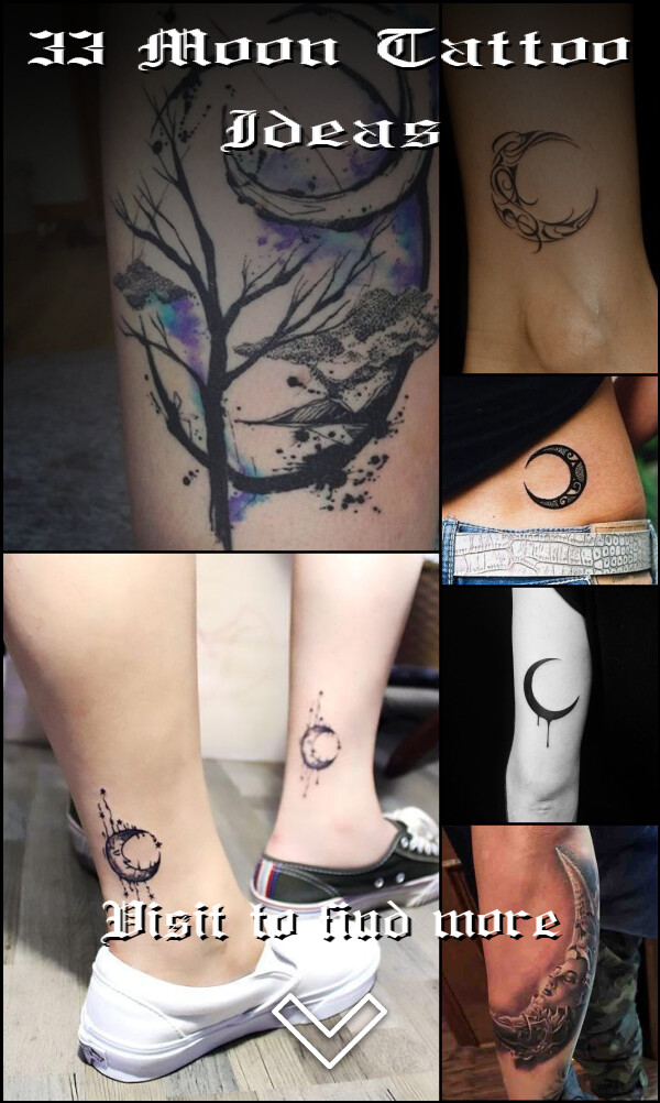33 Moon Tattoo Ideas