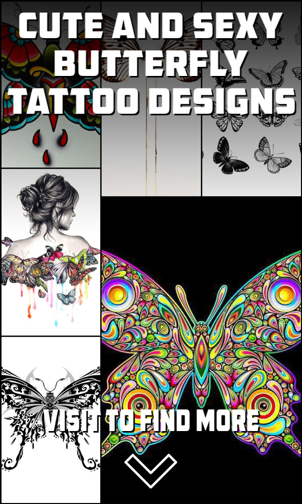 Cute and Sexy Butterfly Tattoo Designs