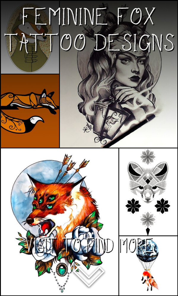 31 Feminine Fox Tattoo Designs