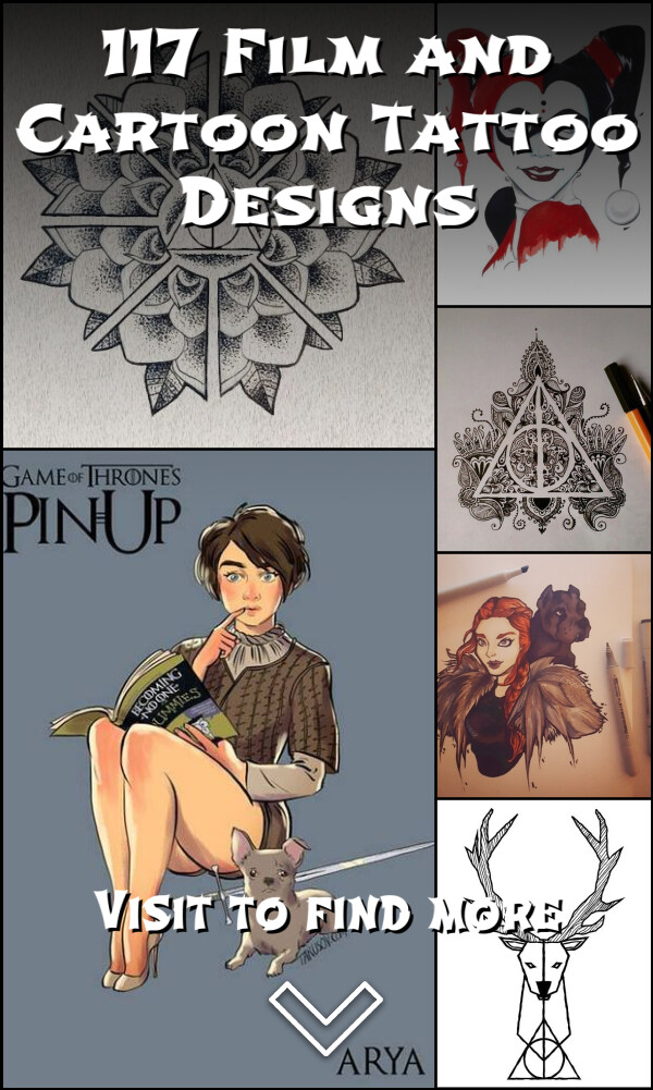 117 Film and Cartoon Tattoo Designs