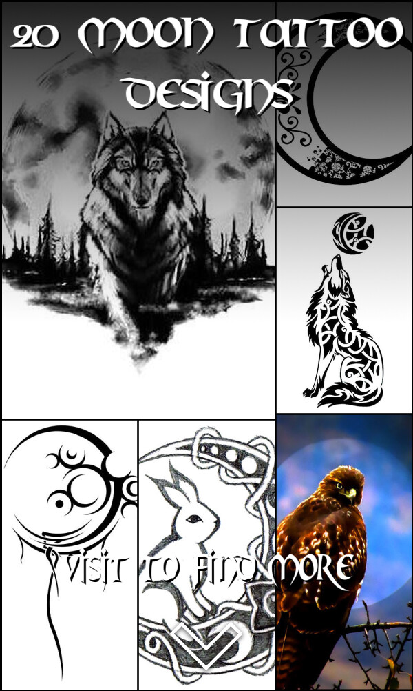 20 Moon Tattoo Designs
