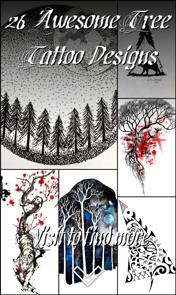 26 Awesome Tree Tattoo Designs