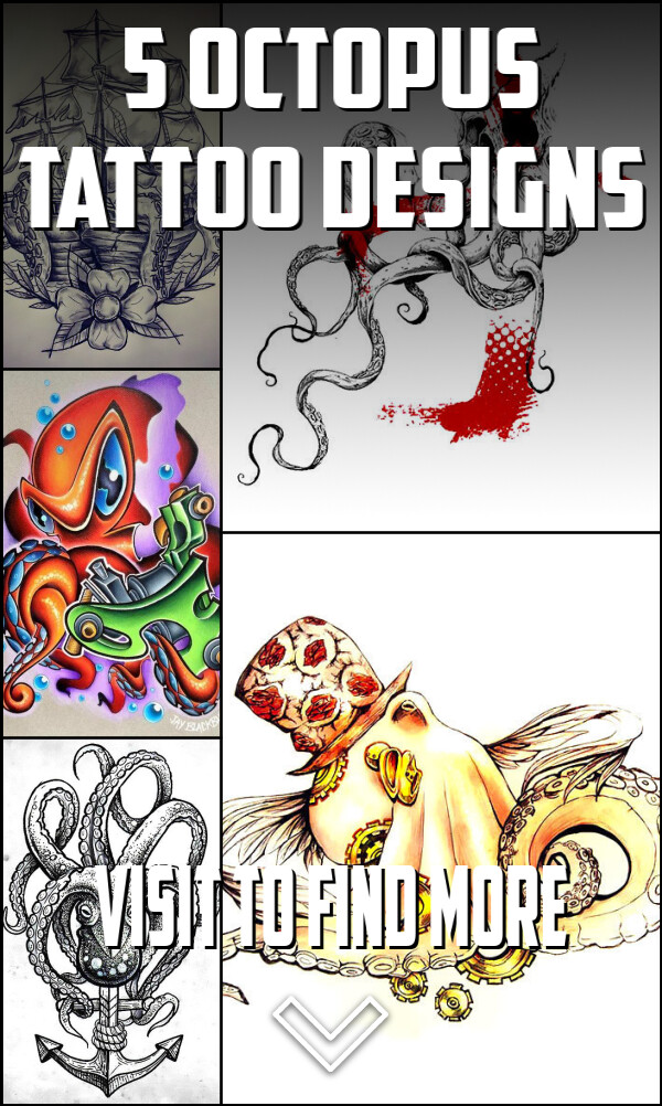 5 Octopus Tattoo Designs