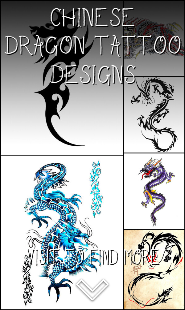 19 Chinese Dragon Tattoo Designs