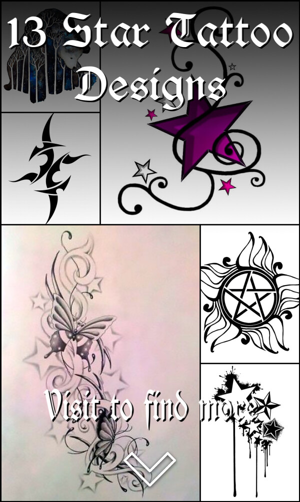 13 Star Tattoo Designs
