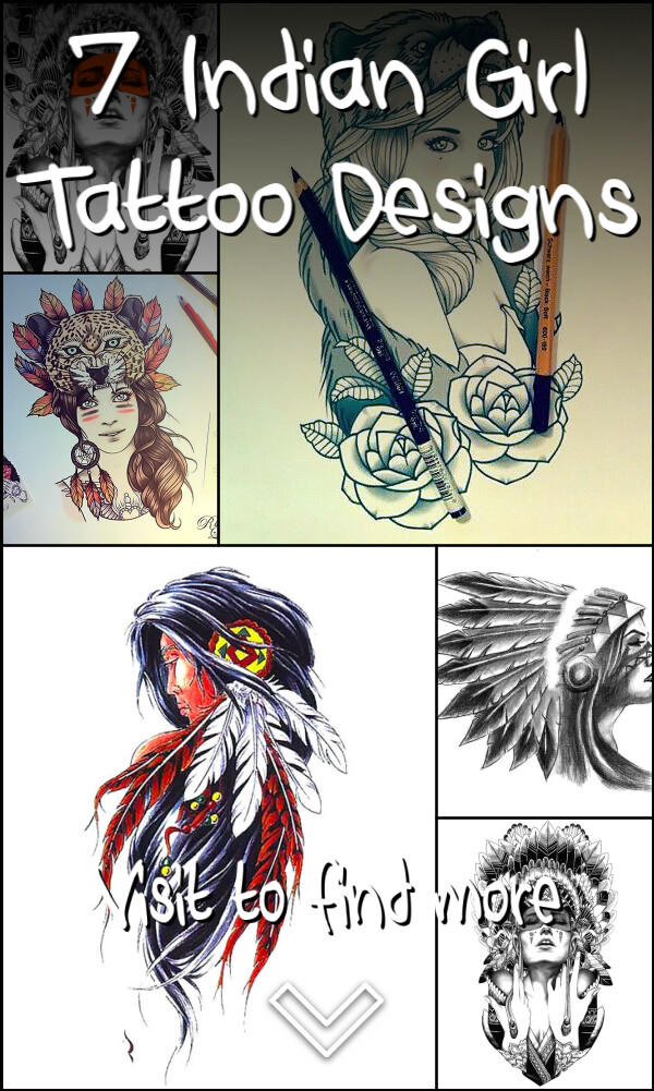 7 Indian Girl Tattoo Designs