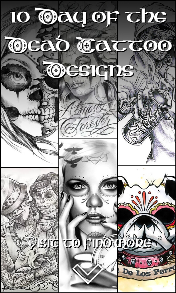 10 Day of the Dead Tattoo Designs