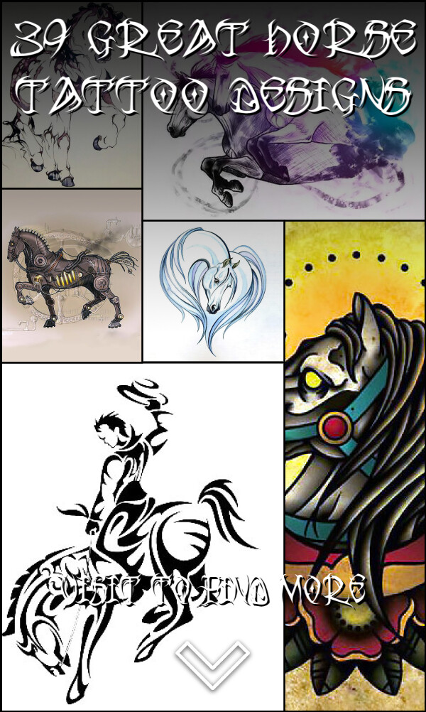 39 Great Horse tattoo designs
