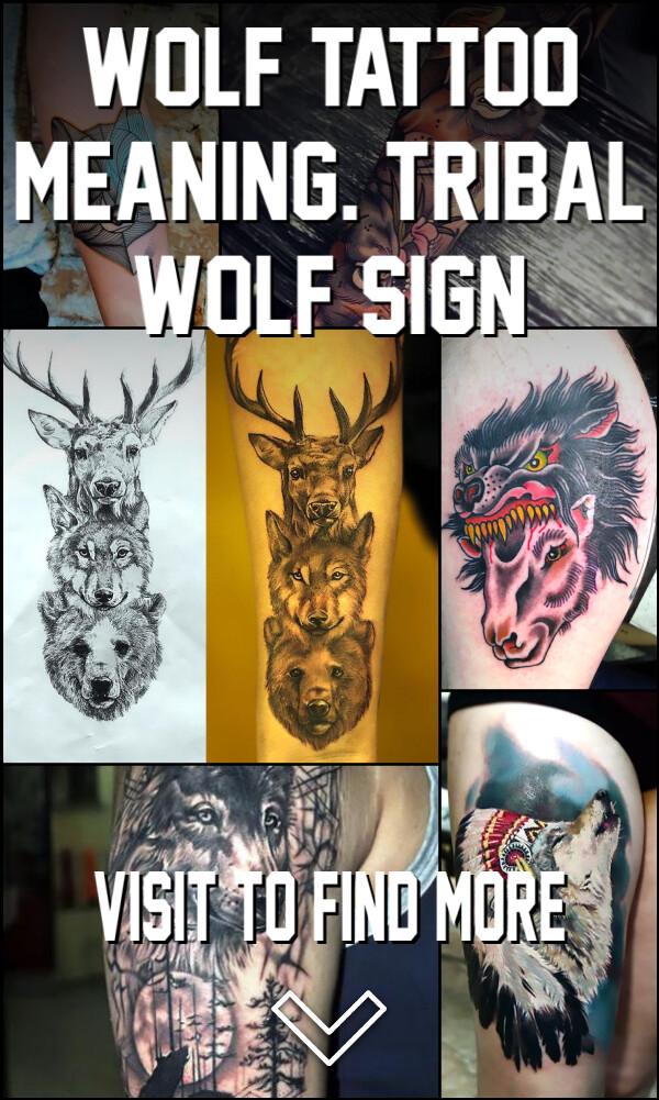 Wolf Tattoo Meaning. Tribal Wolf Sign