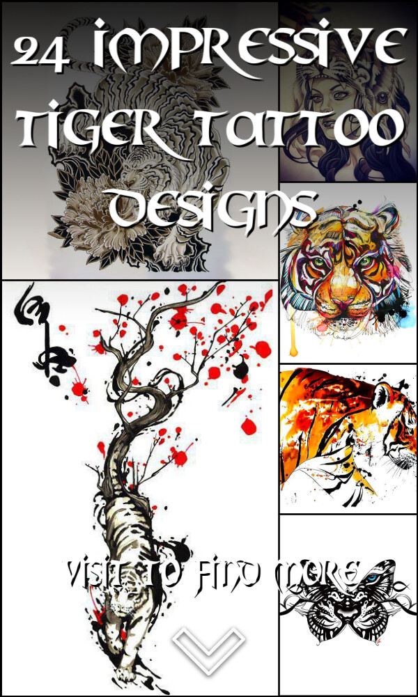 24 Impressive Tiger Tattoo Designs