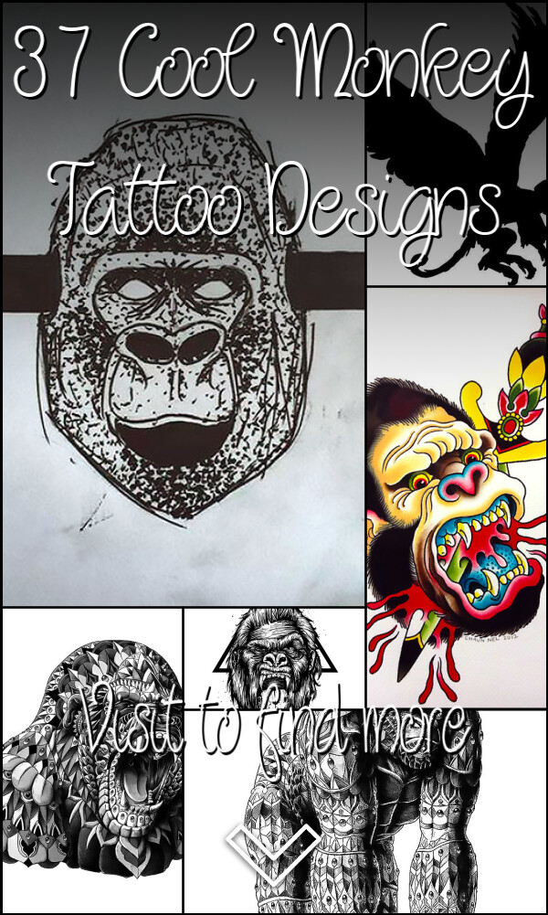 37 Cool Monkey Tattoo Designs
