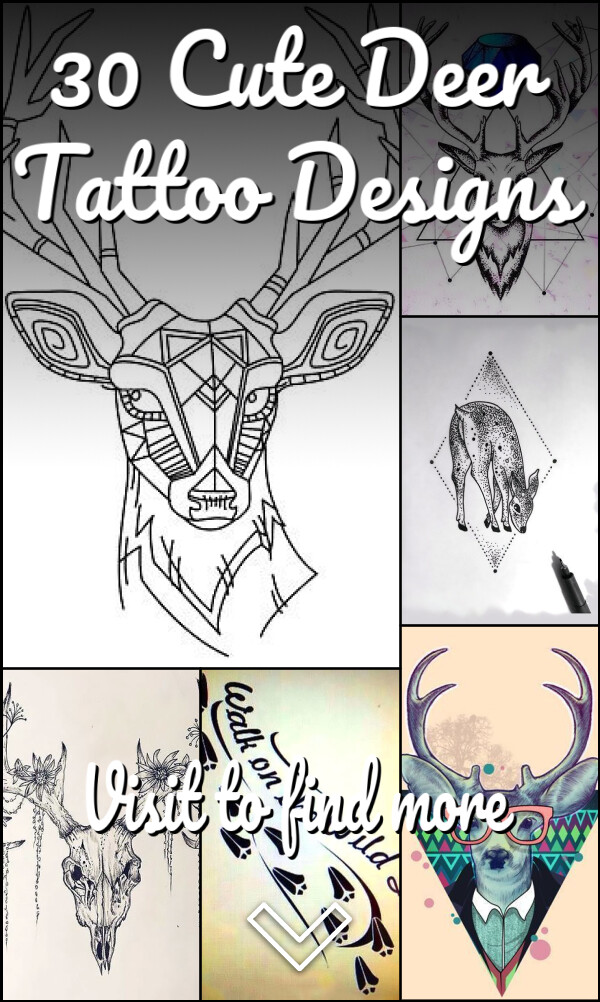 30 Cute Deer Tattoo Designs