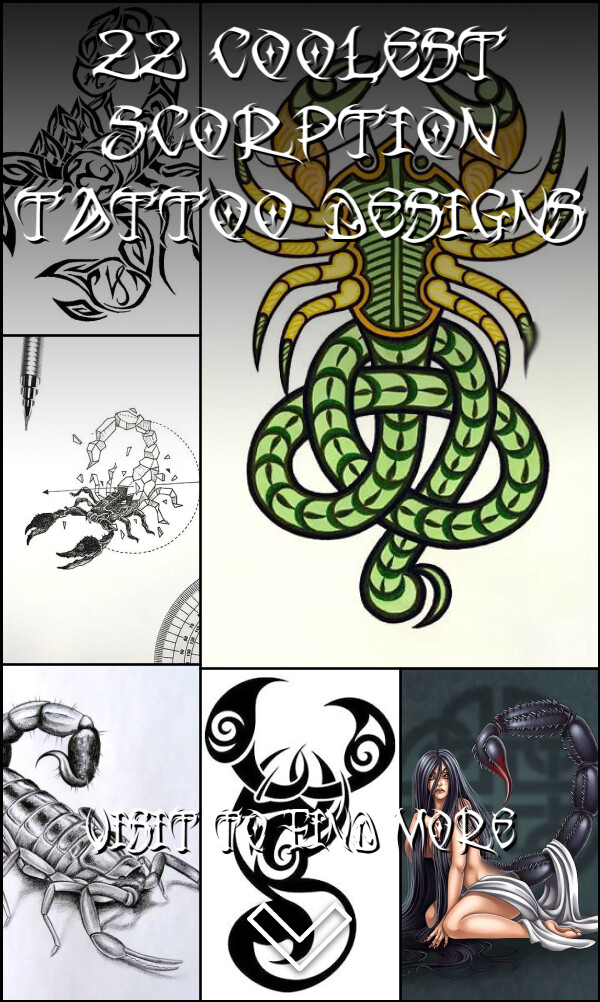 22 Coolest Scorption Tattoo Designs