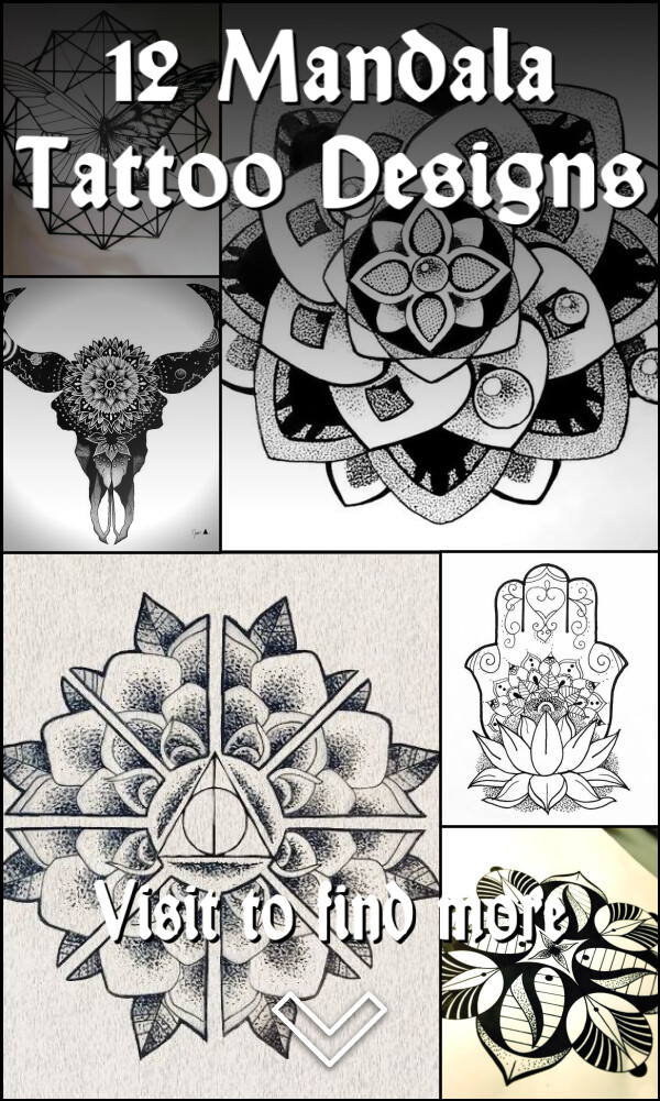 12 Mandala Tattoo Designs