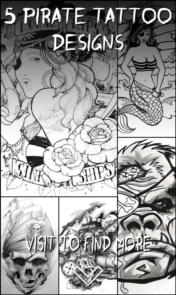 5 Pirate Tattoo Designs