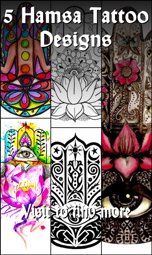 5 Hamsa Tattoo Designs