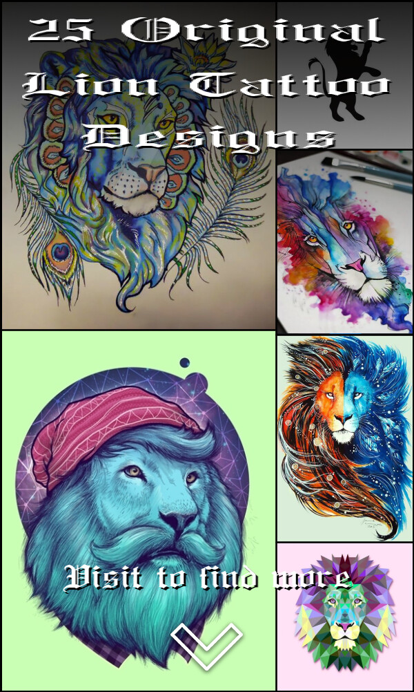 25 Original Lion Tattoo Designs
