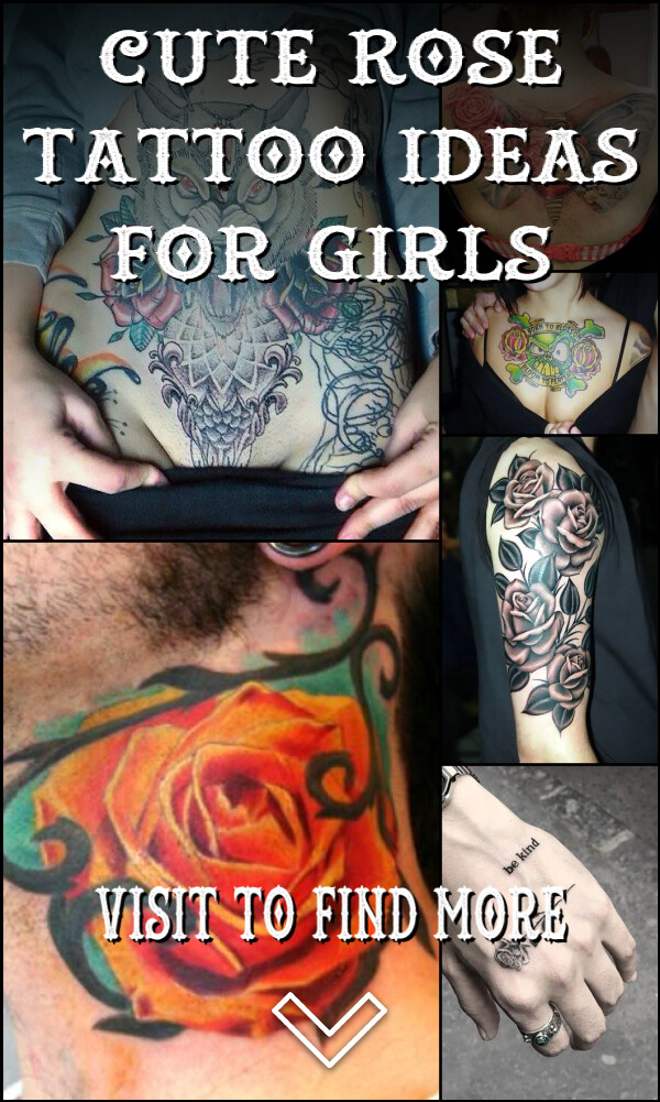 129 Cute Rose Tattoo Ideas for Girls