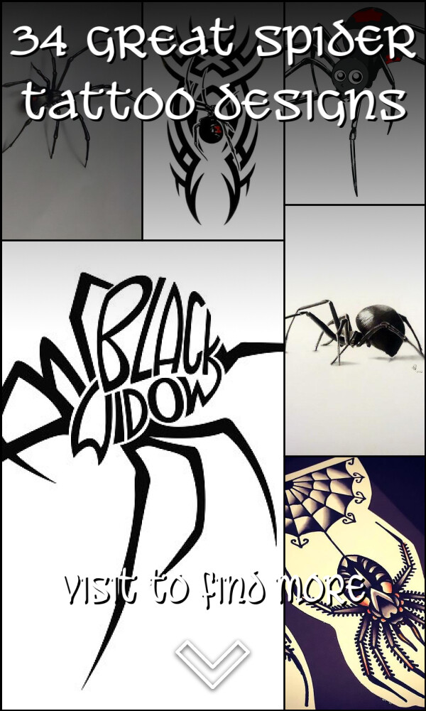 34 Great Spider Tattoo Designs