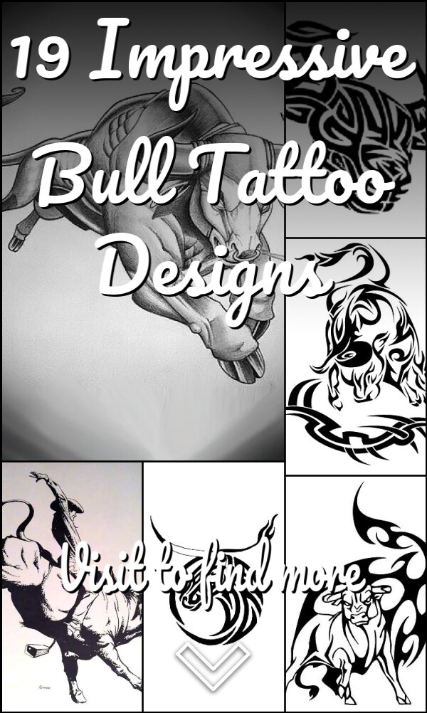 19 Impressive Bull Tattoo Designs