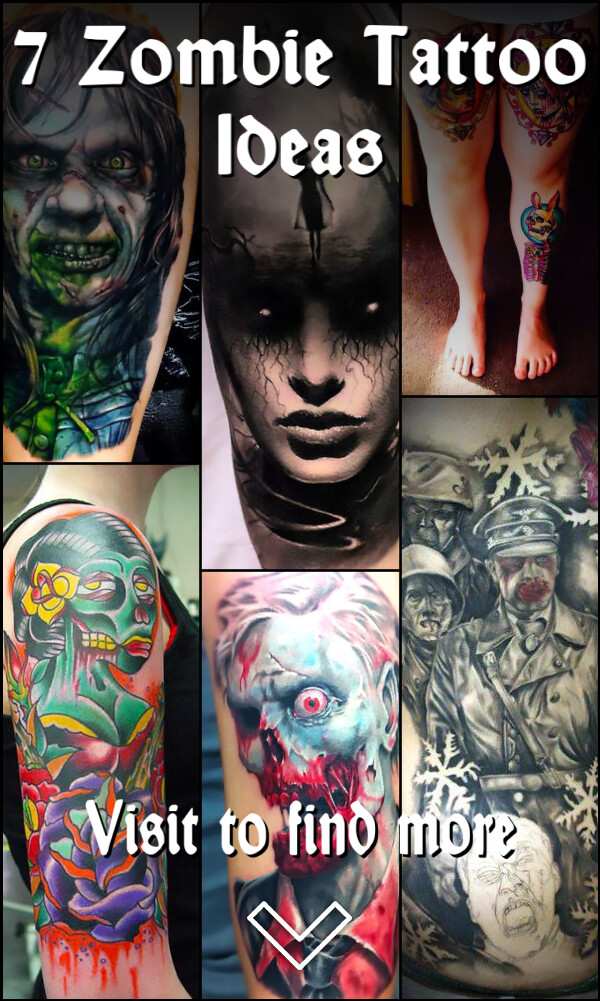 7 Zombie Tattoo Ideas