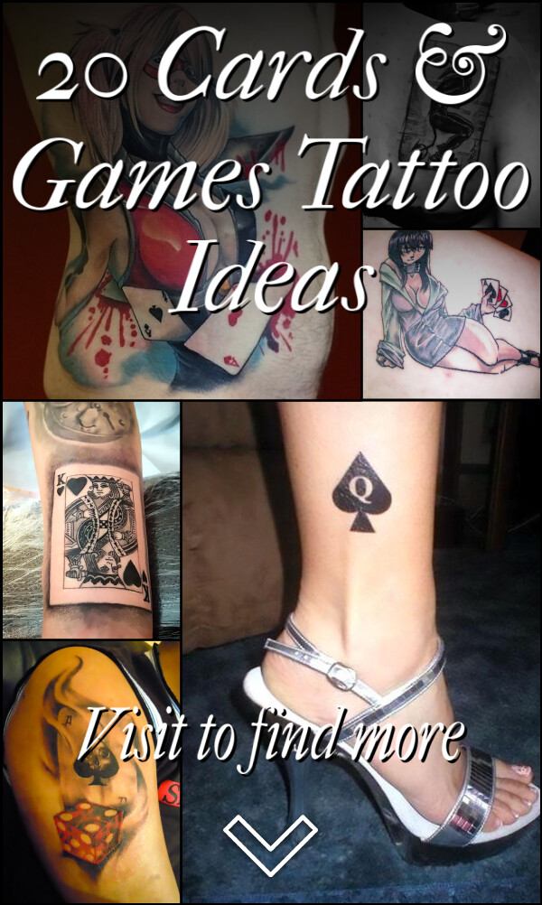 20 Cards & Games Tattoo Ideas