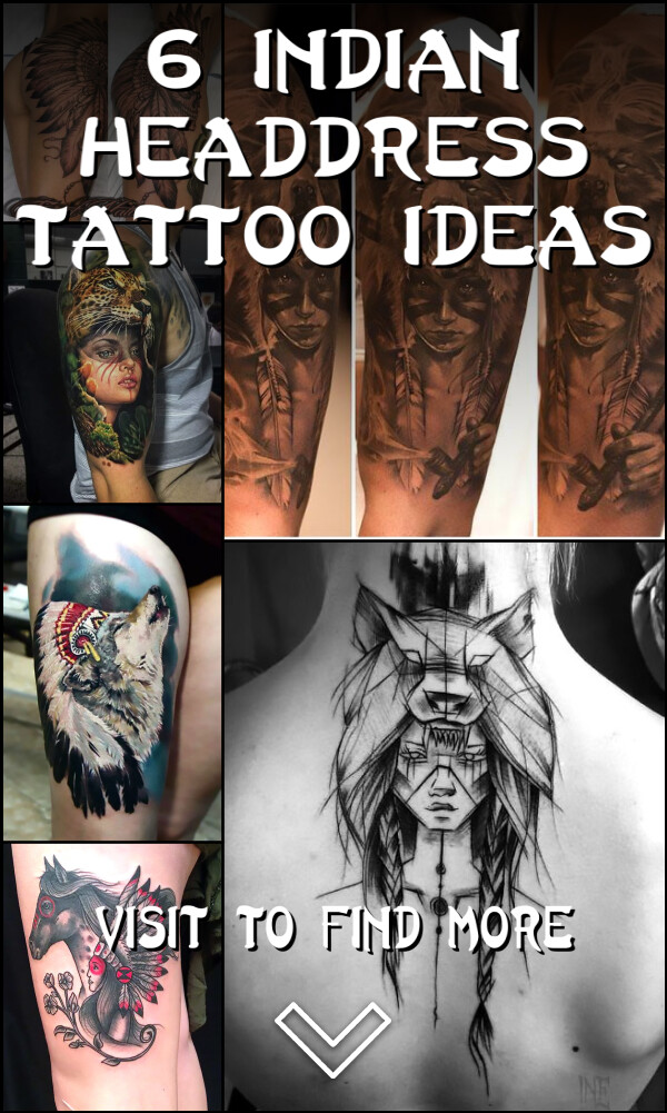 6 Indian Headdress Tattoo Ideas