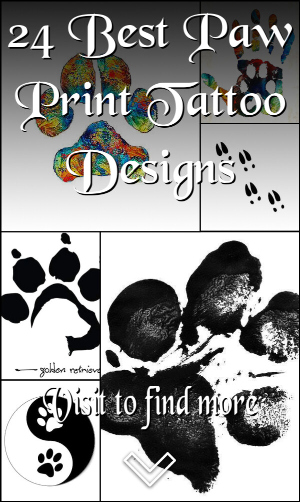 24 Best Paw Print Tattoo Designs