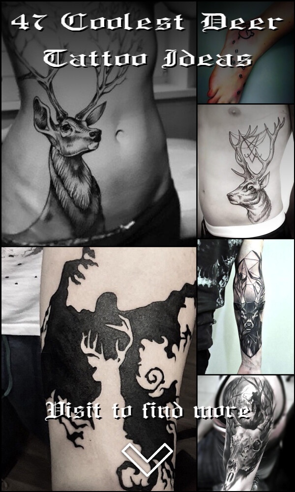 47 Coolest Deer Tattoo Ideas