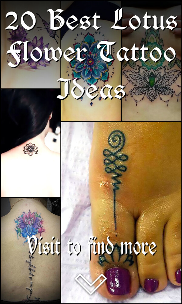 20 Best Lotus Flower Tattoo Ideas