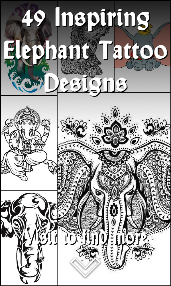 49 Inspiring Elephant Tattoo Designs
