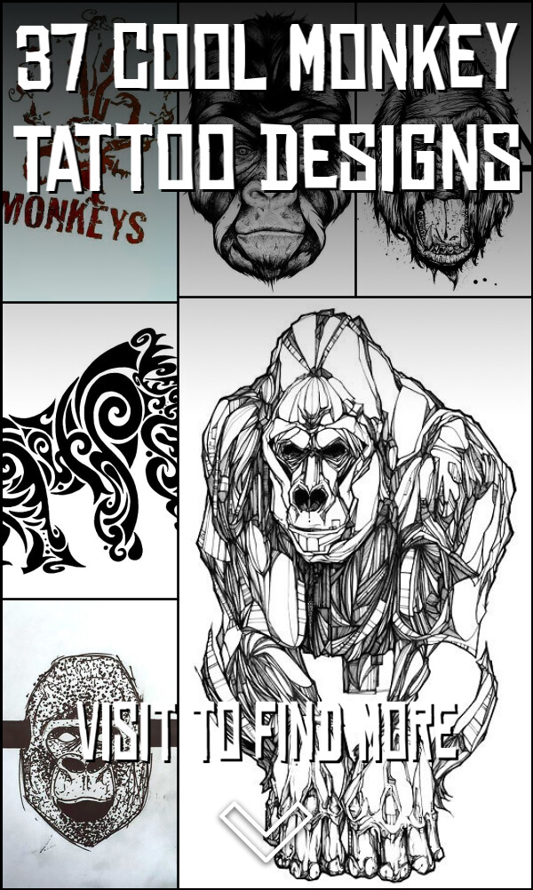 37 Cool Monkey Tattoo Designs