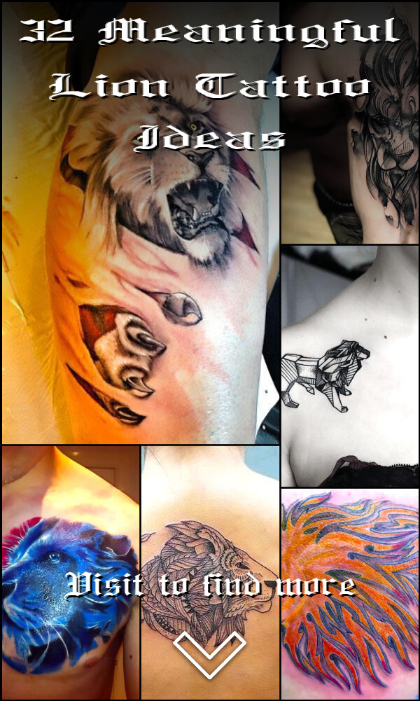 32 Meaningful Lion Tattoo Ideas