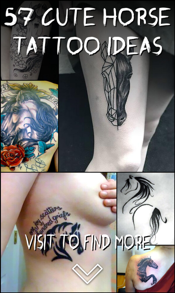 57 Cute Horse Tattoo Ideas