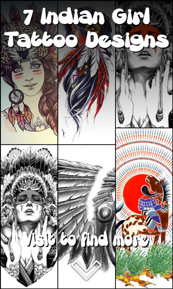 7 Indian Girl Tattoo Designs