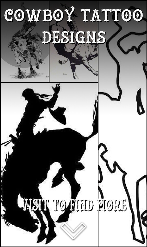 4 Cowboy Tattoo Designs
