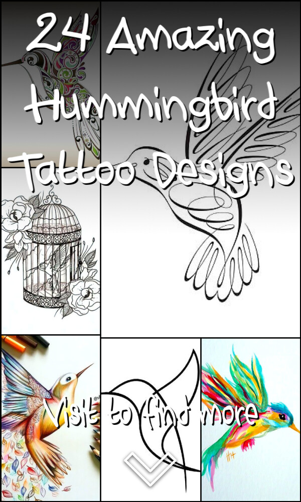 24 Amazing Hummingbird Tattoo Designs