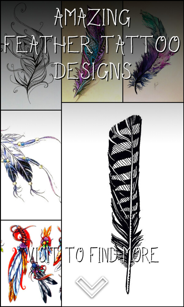 60 Amazing Feather Tattoo Designs