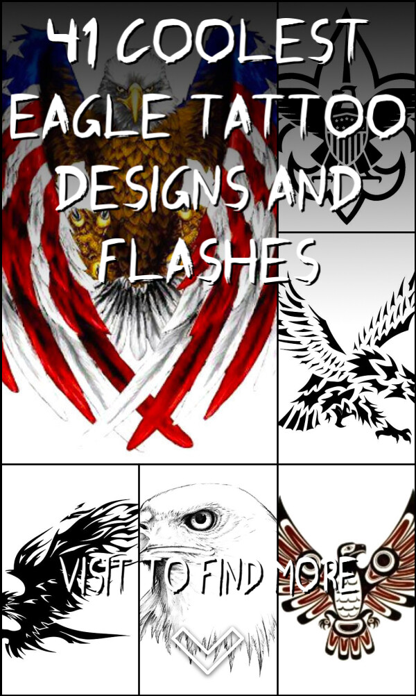 41 Coolest Eagle Tattoo Designs and Flashes