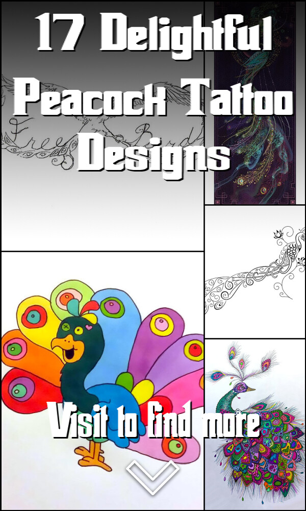 17 Delightful Peacock Tattoo Designs
