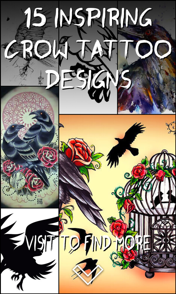 15 Inspiring Crow Tattoo Designs