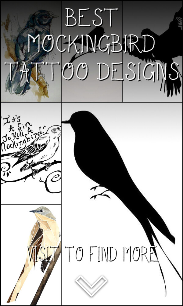 10 Best Mockingbird Tattoo Designs