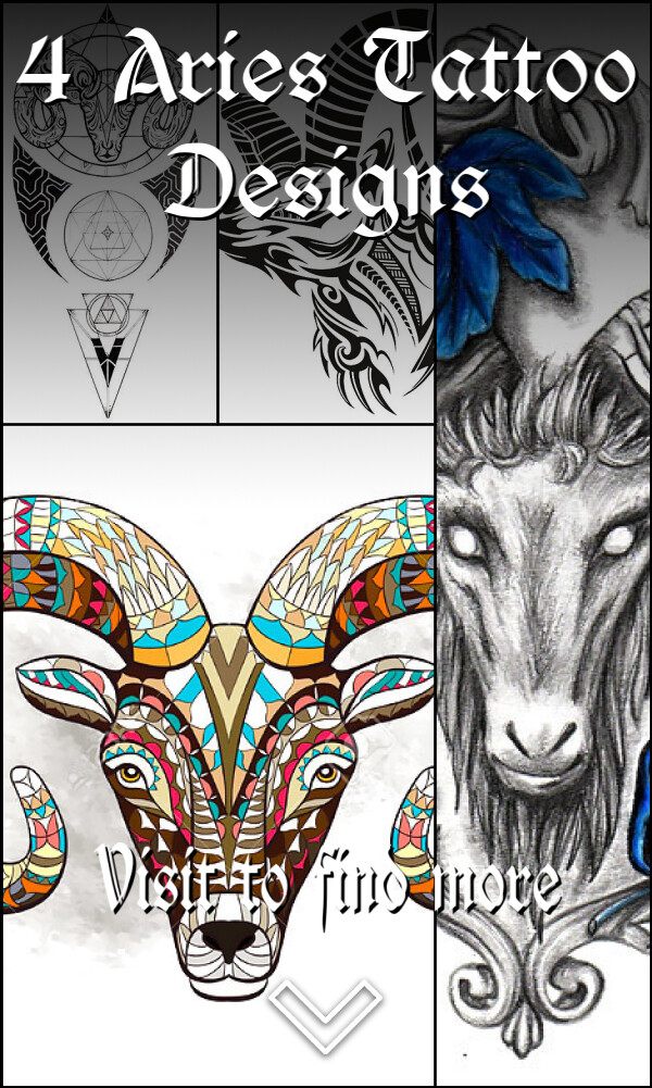 4 Aries Tattoo Designs