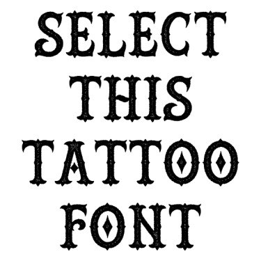 Hustlers Rough Tattoo Font