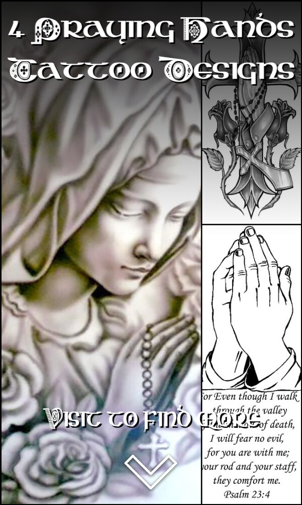 4 Praying Hands Tattoo Designs